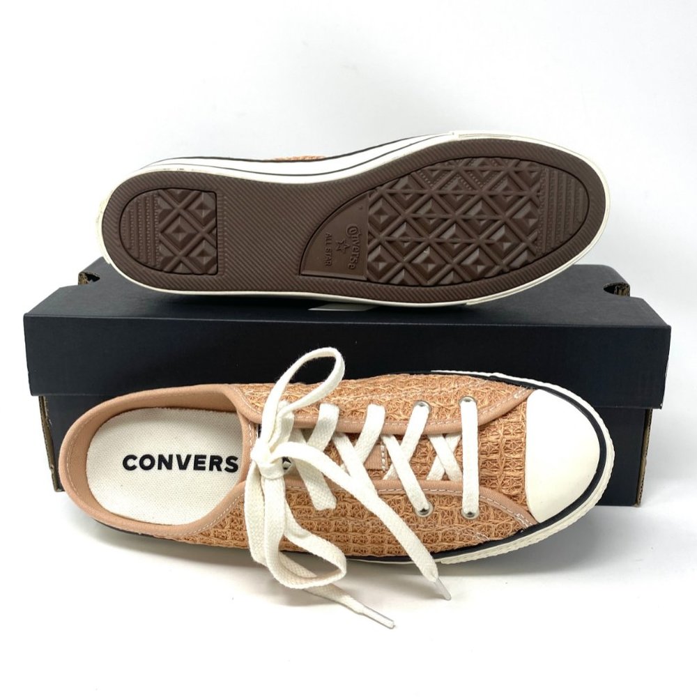 Converse Womens Size 571899C CTAS Dainty Mule Slip Vachetta Beige Canvas Sneaker - Picture 2 of 12